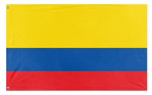 A mockup of the custom flag 'colombia flag' on a white background
