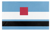 A mockup of the custom flag 'cunt flag' on a white background
