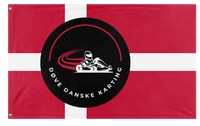 A mockup of the custom flag 'ddk flag' on a white background