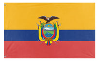 A mockup of the custom flag 'ecuador flag' on a white background
