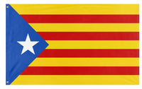 A mockup of the custom flag 'estelada flag' on a white background