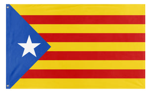 A mockup of the custom flag 'estelada flag' on a white background