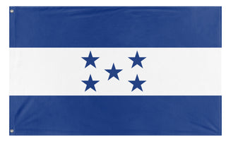 A mockup of the custom flag 'honduras flag' on a white background