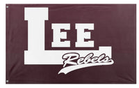 A mockup of the custom flag 'lee flag' on a white background