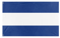 A mockup of the custom flag 'nicaragua flag' on a white background