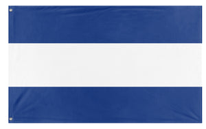 A mockup of the custom flag 'nicaragua flag' on a white background