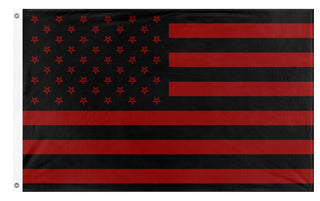 A mockup of the custom flag 'penta flag' on a white background