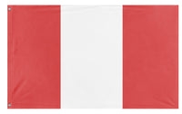 A mockup of the custom flag 'peru flag' on a white background