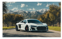 A mockup of the custom flag 'r8 flag' on a white background