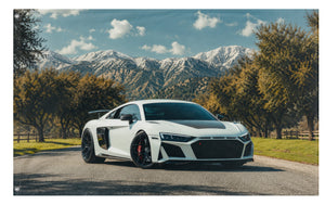 A mockup of the custom flag 'r8 flag' on a white background