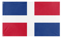 A mockup of the custom flag 'rep. Dominicana flag' on a white background