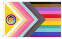 A mockup of the custom flag 'snygg flag' on a white background