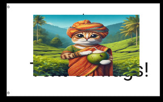 A mockup of the custom flag 'testing  flag' on a white background