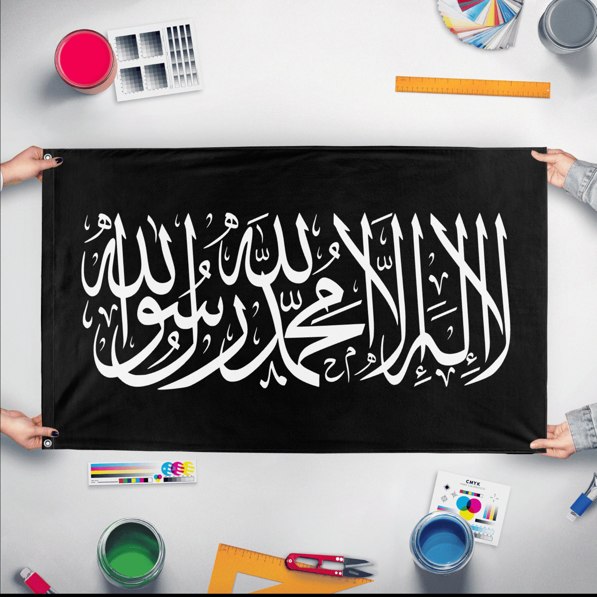 Islamic Shahada Flag - Black flag (Islam) – Flagmaker & Print