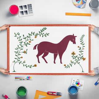 A mockup of the custom flag 'dd flag' held up on a table during print checking