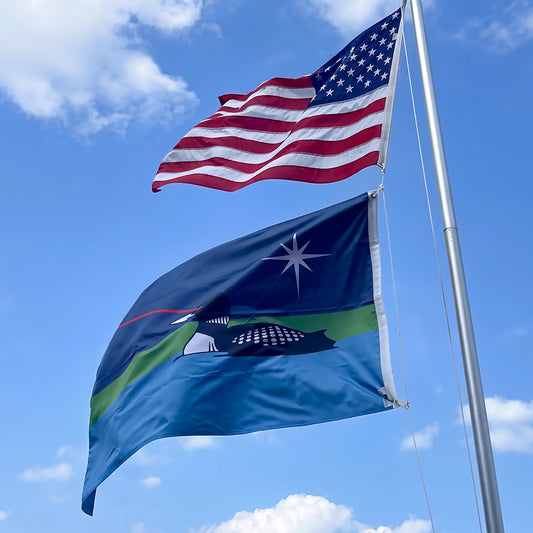 Minnesota Laser Loon flag (Minnesota)