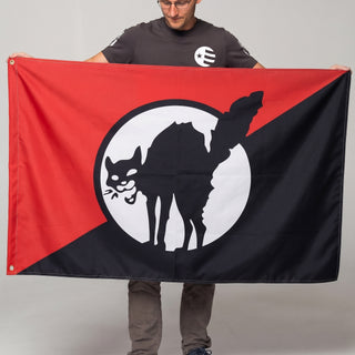 Sabot Cat flag (Industrial Workers of the World - IWW)