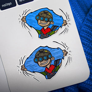 Life Has Many Doors Fedboy - Stickers
