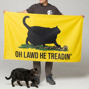 Oh Lawd he Treadin' flag (Gadsden Parody)