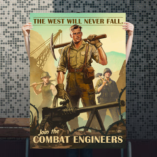 Military Art Commissions - Custom poster, Combat Engineers (14CE)