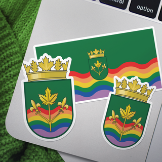 Atlantic Canadian Pride Flag - Big Sticker sheet