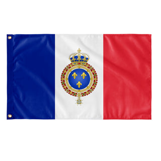 Bourbon Restauration Flag combined with French Flag flag (Me)