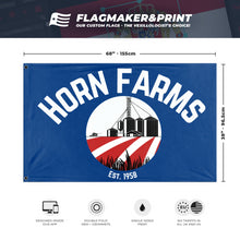 Load image into Gallery viewer, horn farms  flag(Nc Meiring)