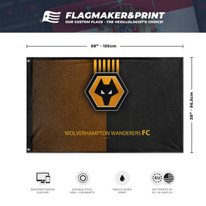 Wolverhampton Wanderers flag (Wolves Fan)