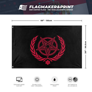 Satanic Metal flag (Geoff Sonka) (Hidden)