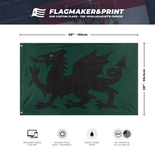 black and green dragon  flag (OTP) (Hidden)