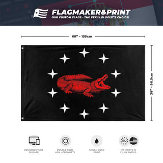 Gator Naval Jack flag (OneHonestRoman) (Hidden)