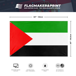 Of United Arab Emirates (Triangle) flag (United Arab Emirates)