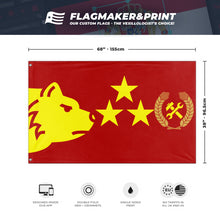 Load image into Gallery viewer, Communist Bearia flag (totally dei)