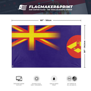 British Straits Tibet flag (Flag Mashup Bot)