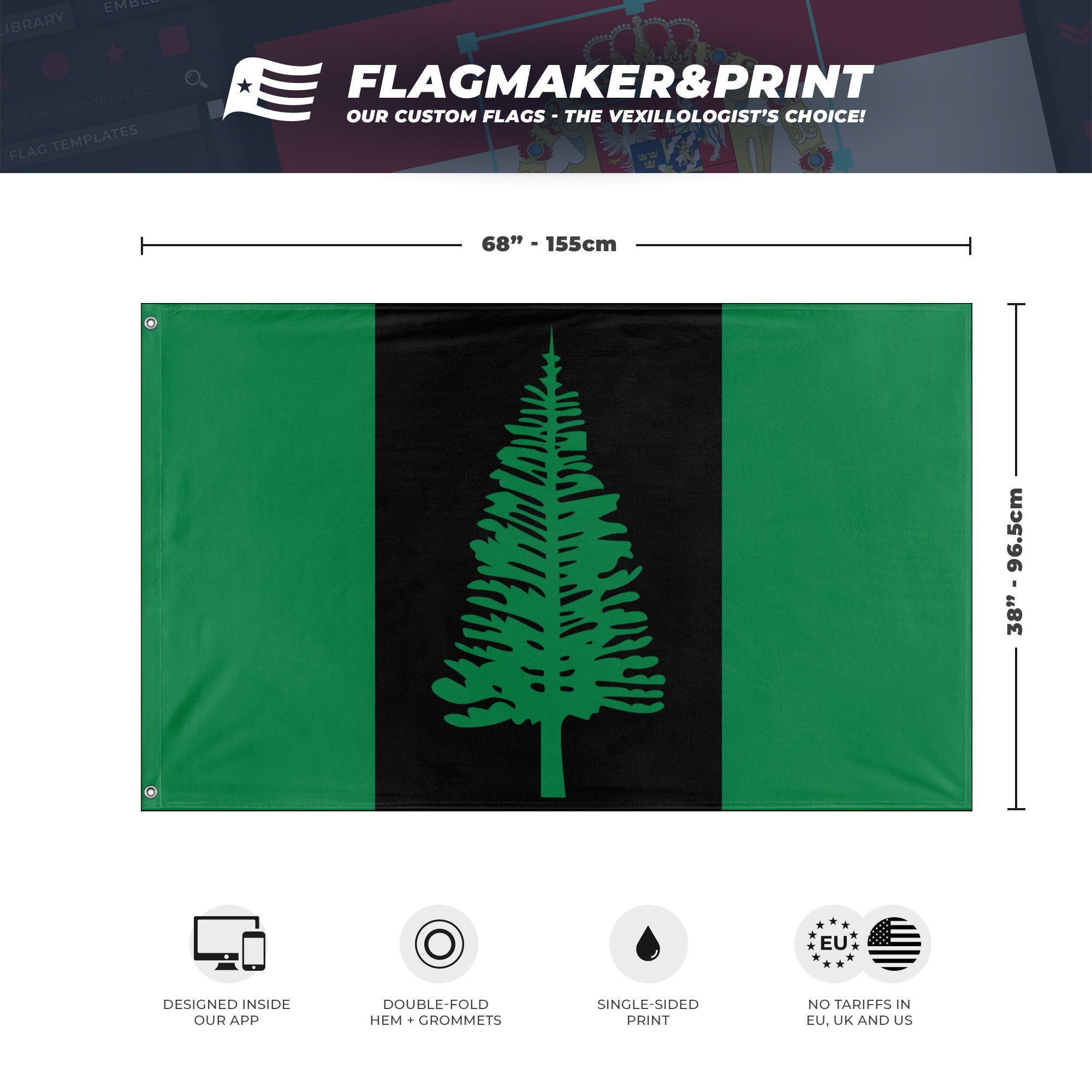 Western Island flag (Flag Mashup Bot) Flagmaker & Print