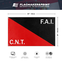 Load image into Gallery viewer, CNT-FAI flag (unknown)