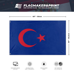 Turks and Caicos Turkey flag (Flag Mashup Bot)