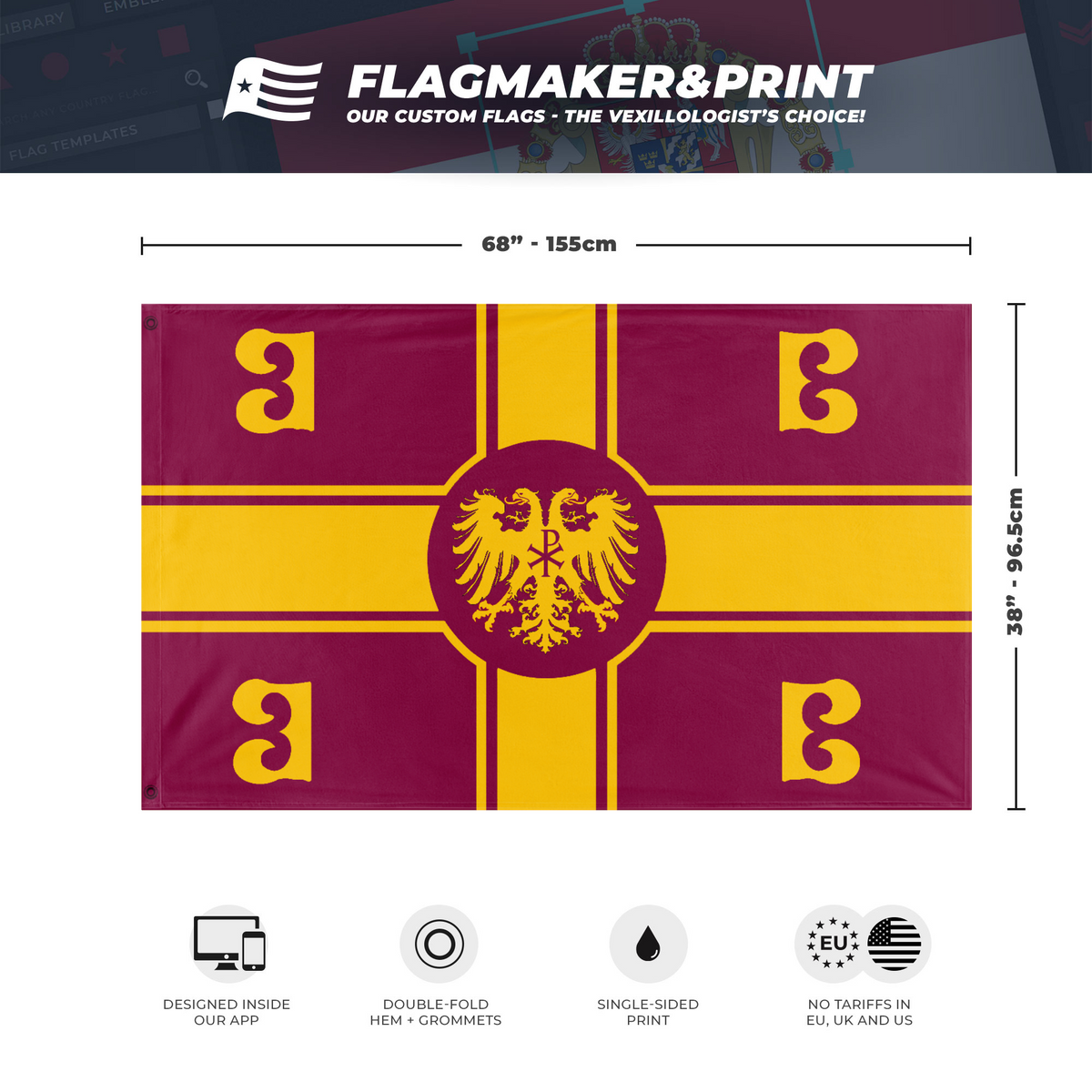 Holy Roman-Byzantine Empire flag (Oscar) – Flagmaker & Print