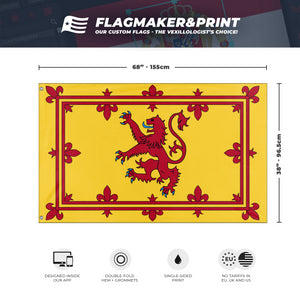 Royal banner of Scotland flag (ueue)