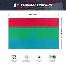 Load image into Gallery viewer, Islamic Republic of Azerbaijan flag (Flag Mashup Bot)