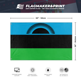 United Republic of Malawi flag (Flag Mashup Bot)
