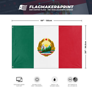 Socialist Imperio Mexicano flag (Flag Mashup Bot)