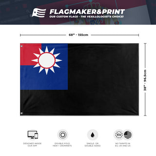 Turks and Caicos Taiwan flag (Flag Mashup Bot)