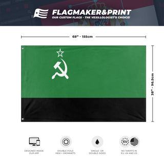 Ukrainian Soviet Socialist Anonymous flag (Flag Mashup Bot)