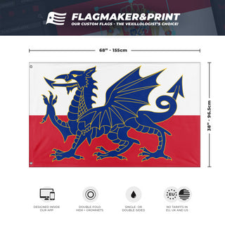 Red Ensign of South Wales flag (Flag Mashup Bot)