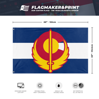 Colorado Brotherhood of Steel Flag (Rainbowflys)