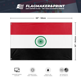 Syrian Arab India flag (Flag Mashup Bot)