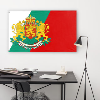 Bulgarian Flag With Coat of Arms flag (um mapping)