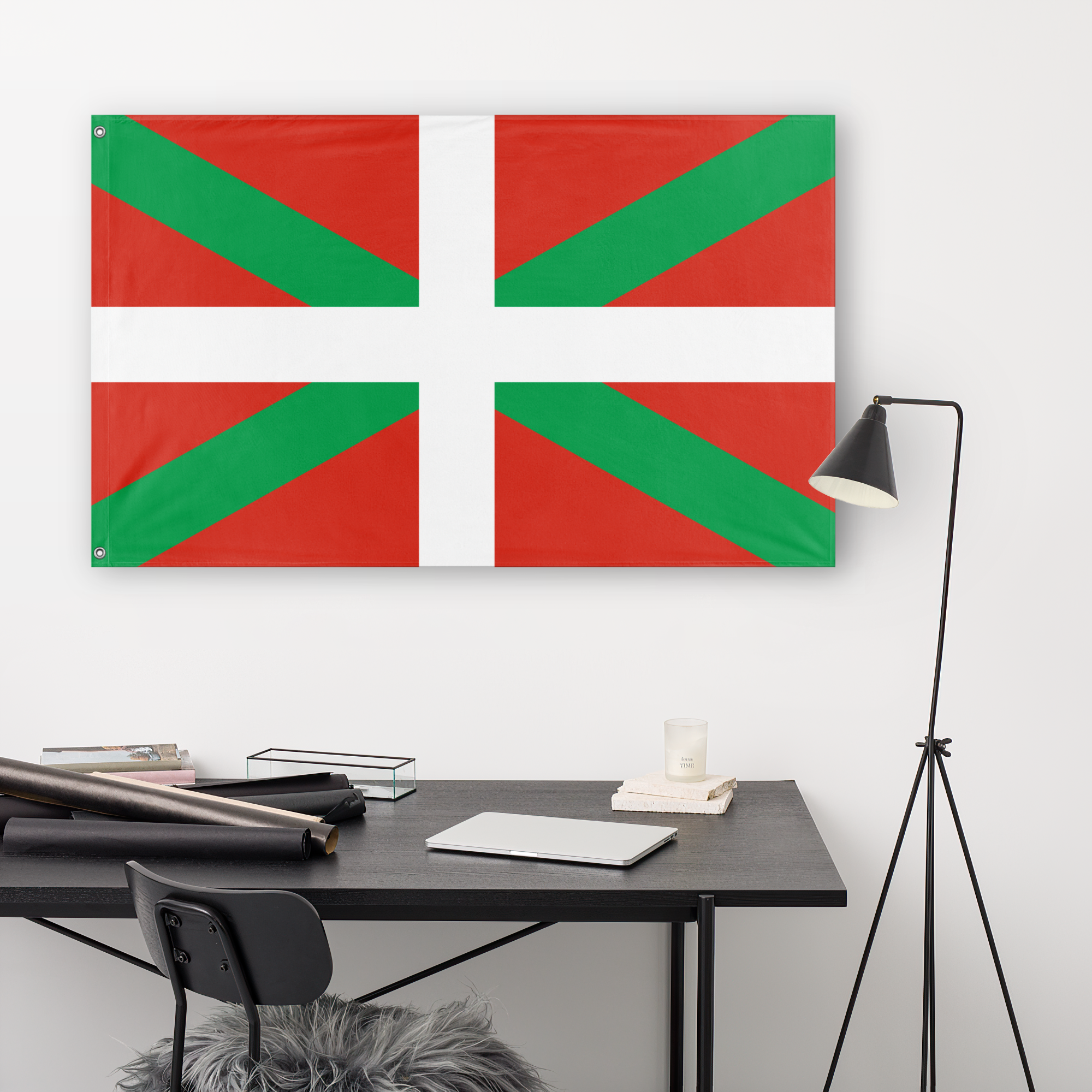 Patch Badge – Basque Country Flag Print, Unbranded, New