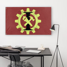 Load image into Gallery viewer, Syndicalist Student Union of Igenium flag (Nico Bartels)